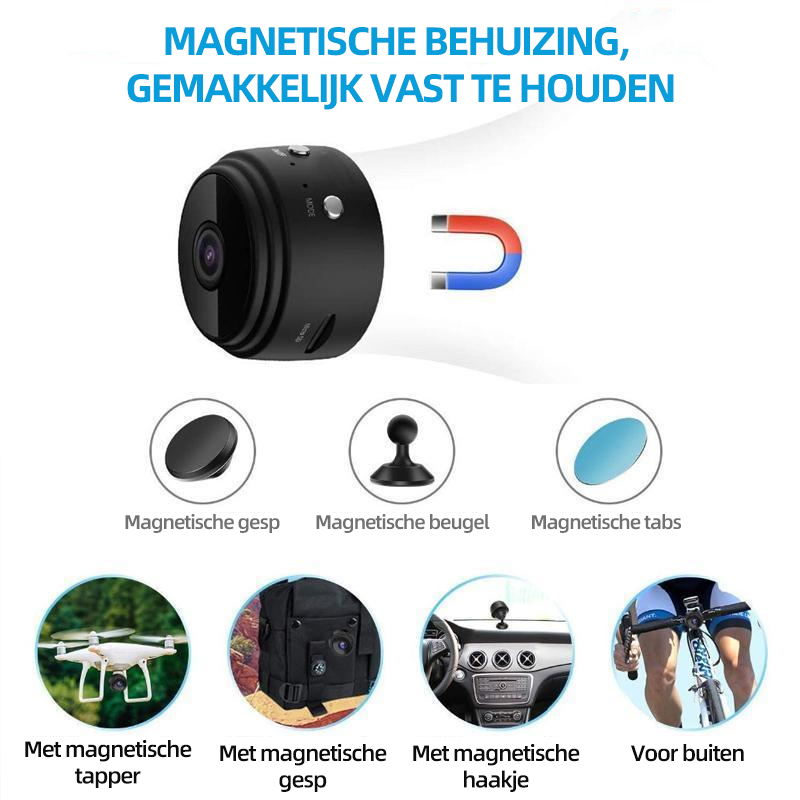 SmartCam Pro™ | 1080p Wifi Draadloze Mini Camera met Audio/Spraak